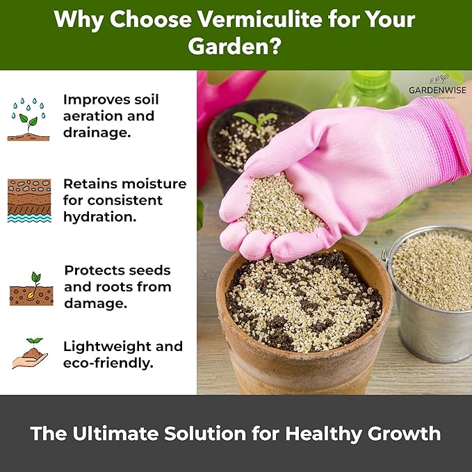 Organic Superfine Vermiculite for Indoor Gardening Plants and Mushrooms – Enhances Soil Aeration, Seed Germination, Rooting Cuttings – Small Packages and Bulk (Vermiculite Grade 1 - Superfine, 1 qt)