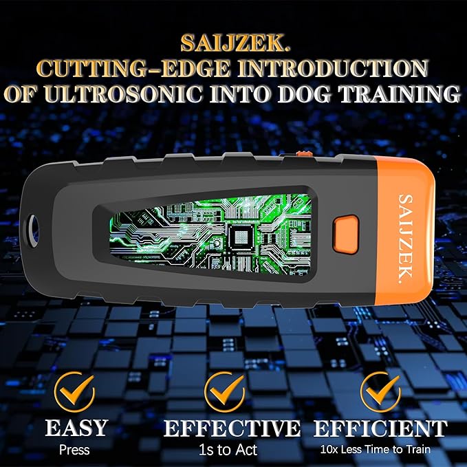 Ultrasonic Dog Trainer, Sonic Bark Deterrent, Barks No More Training Device, Stop and Correct Bad Behaviors| Anti Barking Silencer | for Small and Medium Sized Dogs (G1-Black)