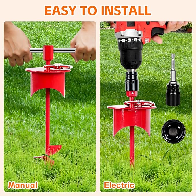Snagle Paw Dog Tie Out Cable & Stake with Lock Cap - 20ft Heavy Duty Rust Proof Cable, 360° Swivel Dog Yard Leash & Stake Up to 220 lbs - Ground Anchor for Yard, Beach, Camping & Outdoor Use