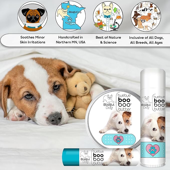 The Blissful Dog 2 oz TIN Jack Russell Terrier Booboo Butter