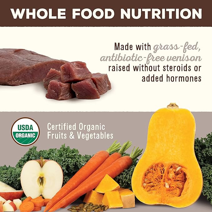 Primal Freeze Dried Raw Dog Food Nuggets, Venison, Complete & Balanced Meal, Also Use as Topper or Treat, Premium, Healthy, Grain Free, High Protein Raw Dog Food, 14 oz