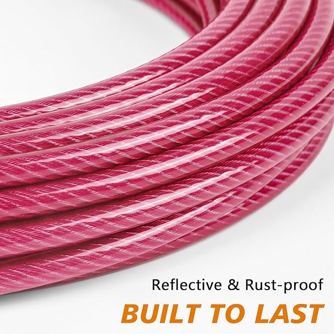 XiaZ Dog Tie Out Cable, 30ft Dog Lead for Yard, Heavy Duty Chain Line Outside for Small Medium Large Dogs Up to 250 lbs, Outdoor Dogs Runner Tether