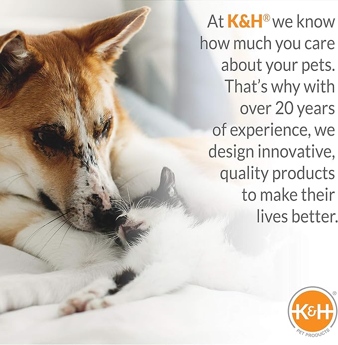 K&H Pet Products Heated Cat Bed for Large Cats, Thermo-Kitty Mod Dream Pod Heated Cat Cave Tent House Bed for Indoor, Warming, Washable Cushion, Waterproof Heater, Safety Listed - 22in Round Green