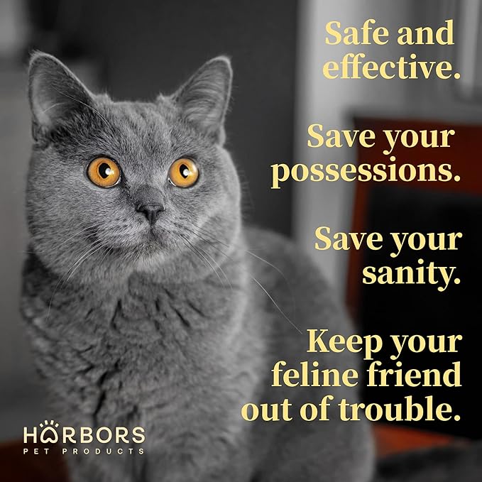 Harbors Cat Scratch and Chewing Deterrent Spray - 4 oz / 118 ml | Formulated with Essential Oils | 100% Satisfied or Return (Lavender)