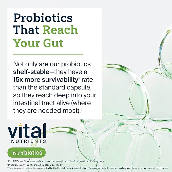 Vital Nutrients Pro Pets Probiotics for Dogs and Cats | Dog Probiotics for Digestive Health, Gut Health, Occasional Diarrhea* | Tasty Meat Flavor | Non-GMO | Hyperbiotics | 60 Micro Tablets
