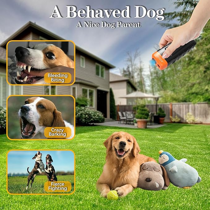 Ultrasonic Dog Trainer, Sonic Bark Deterrent, Barks No More Training Device, Stop and Correct Bad Behaviors| Anti Barking Silencer | for Small and Medium Sized Dogs (G1-Black)