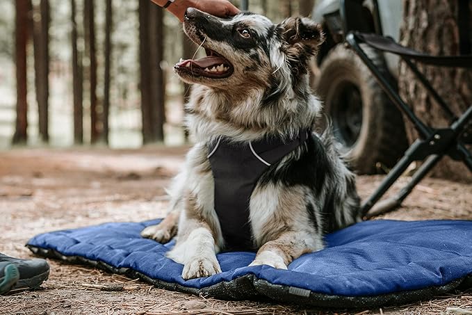 K9 Ballistics Tough Ripstop Dog Crate Pad - Durable & Machine Washable with Non-Skid Bottom and 120-Day Warranty, Fits 54" Wire Crates - XX-Large, Light Gray Velvet