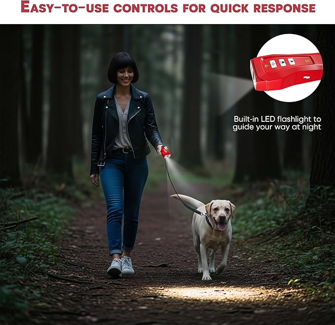 Ultrasonic Dog Trainer Device - Dog Deterrent & Barking Control Devices - Training Tool - Stop Barking Dog Repeller - Alternative to Anti Bark Collar - Barking Silencer for Indoor & Outdoor