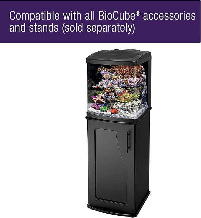 Coralife LED BioCube Aquarium Fish Tank Kit for Saltwater, Marine, Reef or Live Plants, 16 Gallon