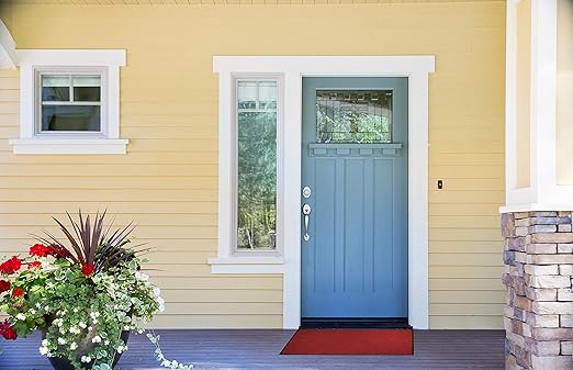 M+A Matting WaterHog Diamond | Commercial-Grade Entrance Mat with Rubber Border – Indoor/Outdoor, Quick Drying, Stain Resistant Door Mat (Bordeaux, 3' x 8')