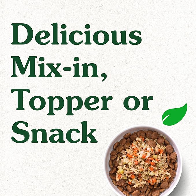 Greenies Smart Topper High Protein Wet Mix-in for Dogs, Duck, Broccoli, Carrots & Barley Recipe in Vitabroth Broth - Bone Broth + Vitamins E & B1, 10 Count