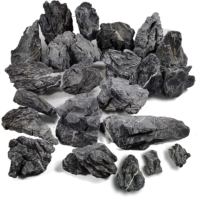 Voulosimi 44 lb Seiryu Rock Stone for Aquariums, Landscaping Model,Tank Decoration