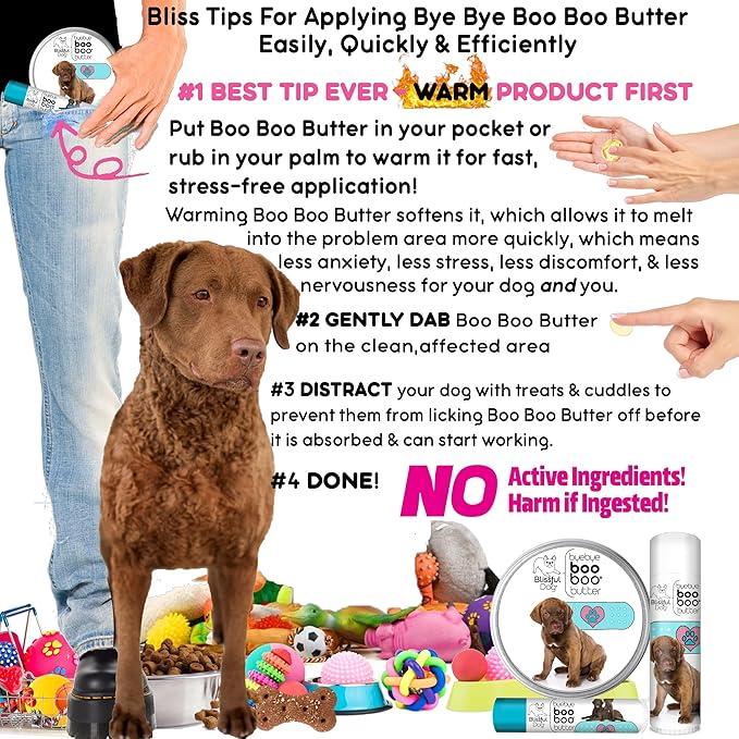 The Blissful Dog Chesapeake Bay Retriever Boo Boo Butter, 0.15-Ounce