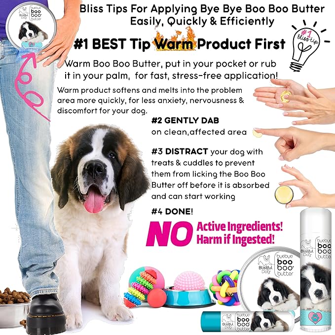 The Blissful Dog .50 oz Tube St. Bernard Booboo Butter