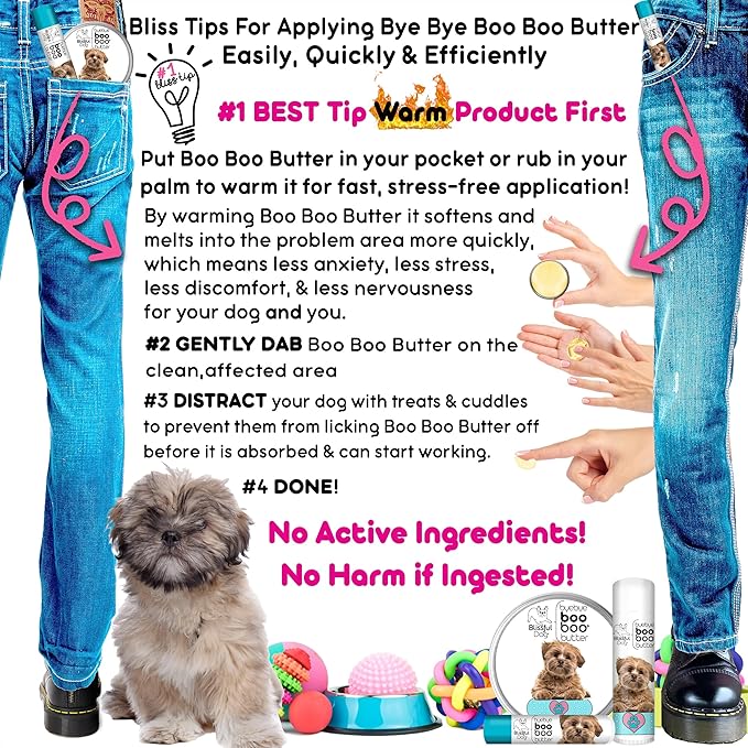 The Blissful Dog Lhasa Apso Boo Boo Butter, 2-Ounce
