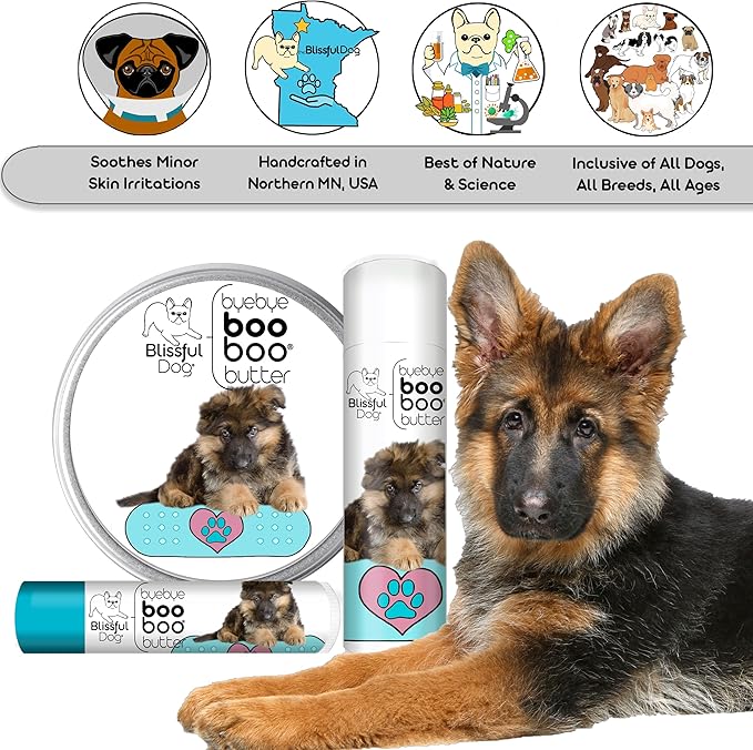 The Blissful Dog 2 oz TIN German Shepherd Booboo Butter