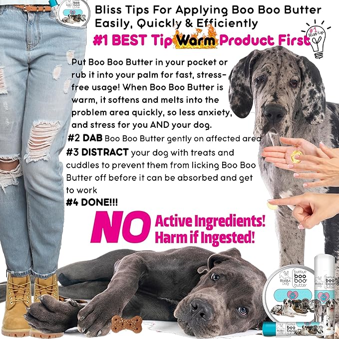 The Blissful Dog Great Dane Boo Boo Butter, 16 oz.