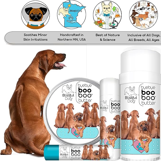The Blissful Dog 4 oz TIN Rhodesian Ridgeback Booboo Butter