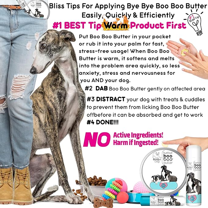 The Blissful Dog Greyhound Boo Boo Butter, 4-Ounce
