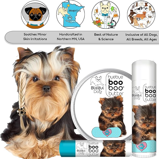 The Blissful Dog 8 oz TIN Yorkshire Terrier Booboo Butter