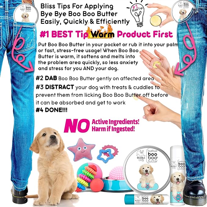 The Blissful Dog .50 oz Tube Golden Retriever Booboo Butter