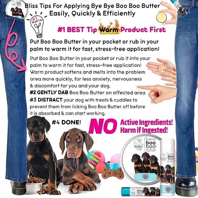 The Blissful Dog Doberman Pinscher Boo Boo Butter, 0.15-Ounce